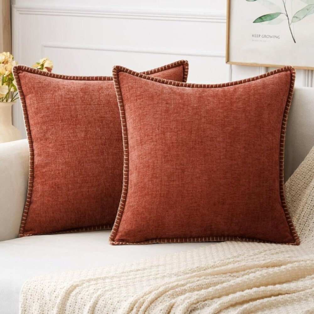Pack of 2 Couch Throw Pillow Covers 18x18